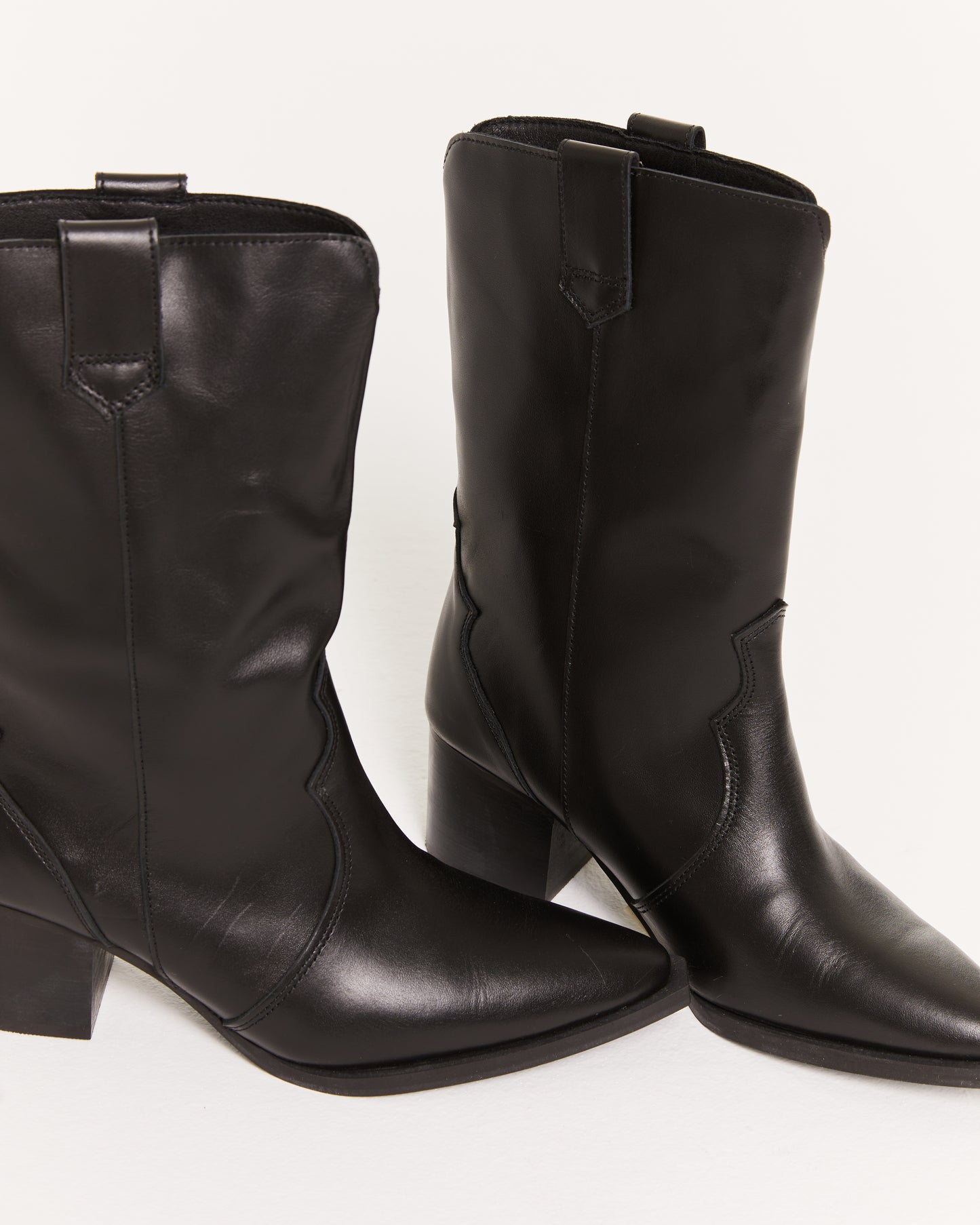 bottes de cowboy noires