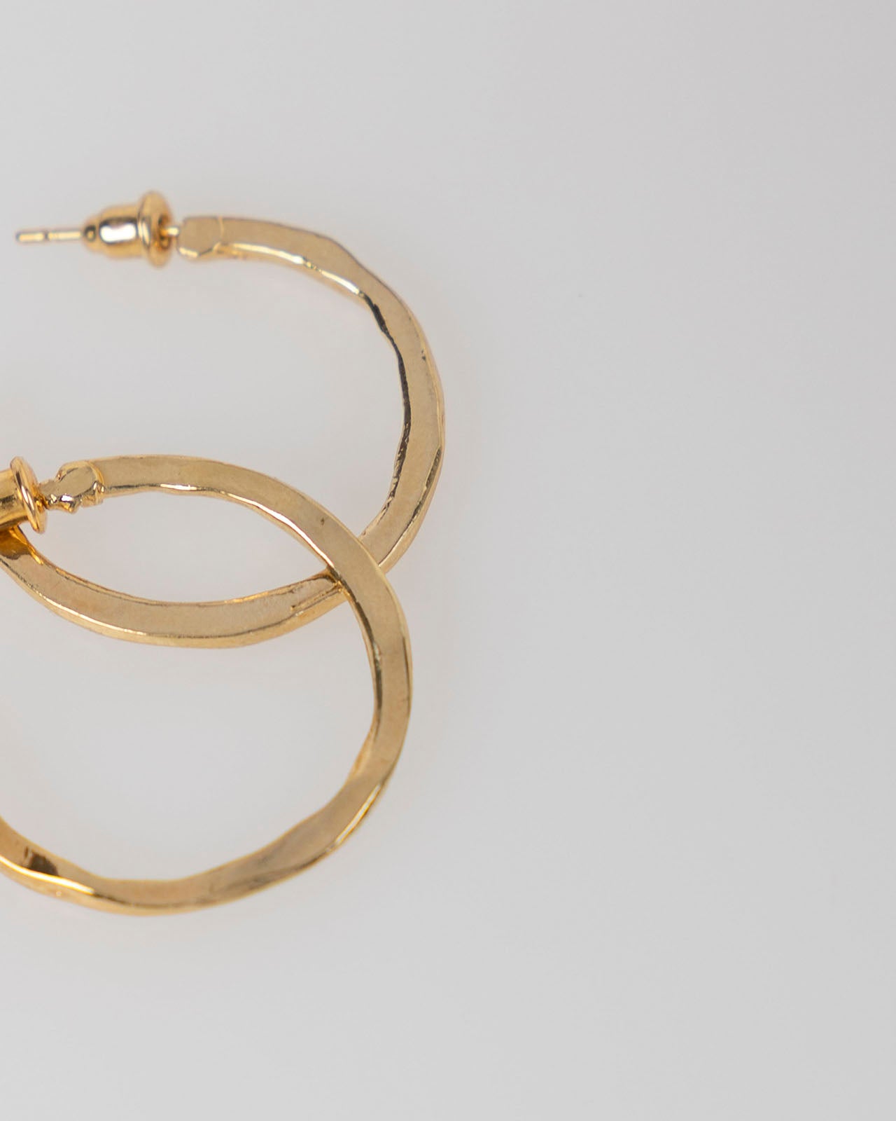 Gold hoop earrings