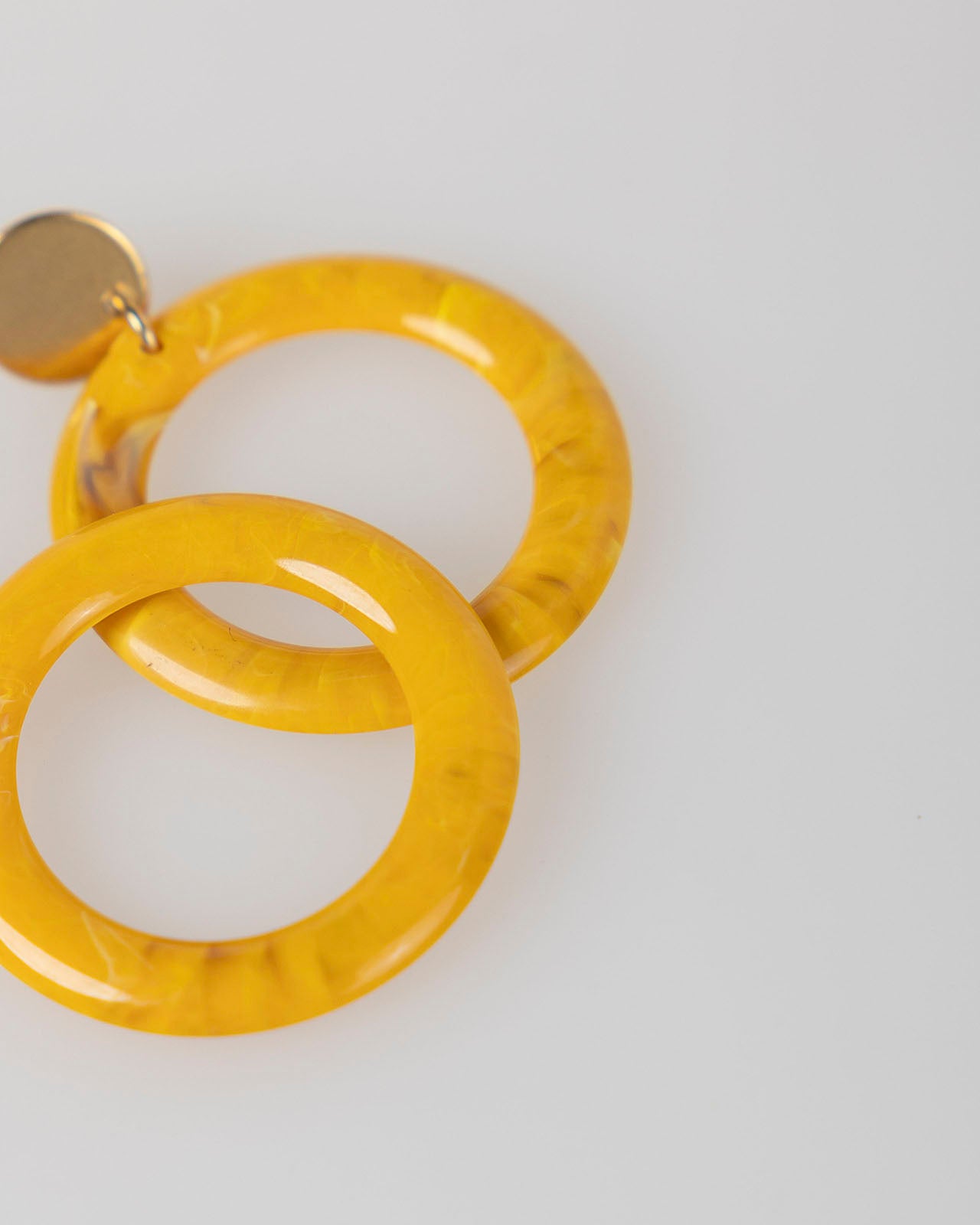 Yellow earrings
