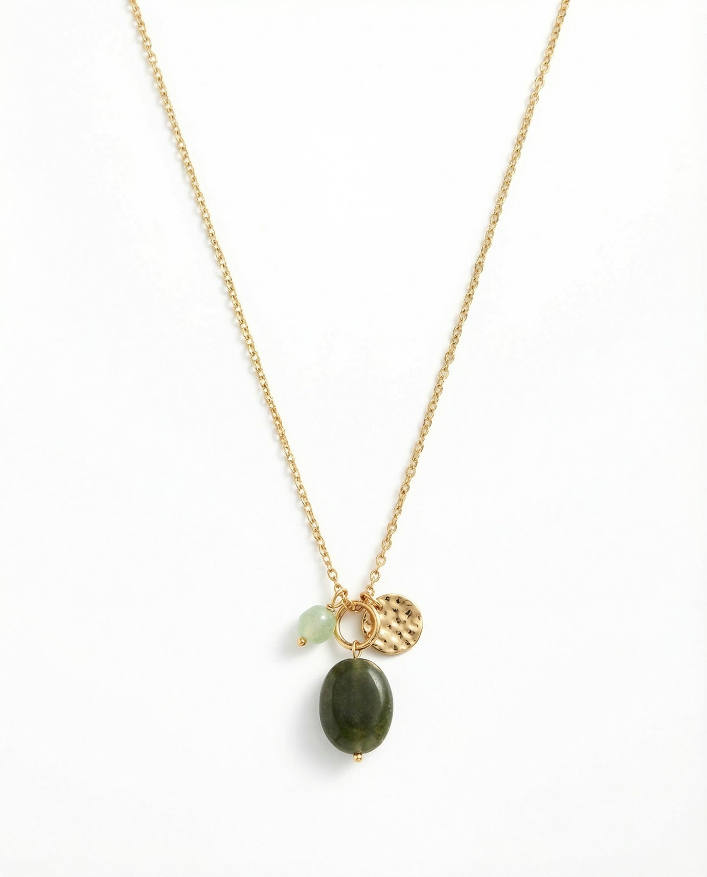 Green stone necklace