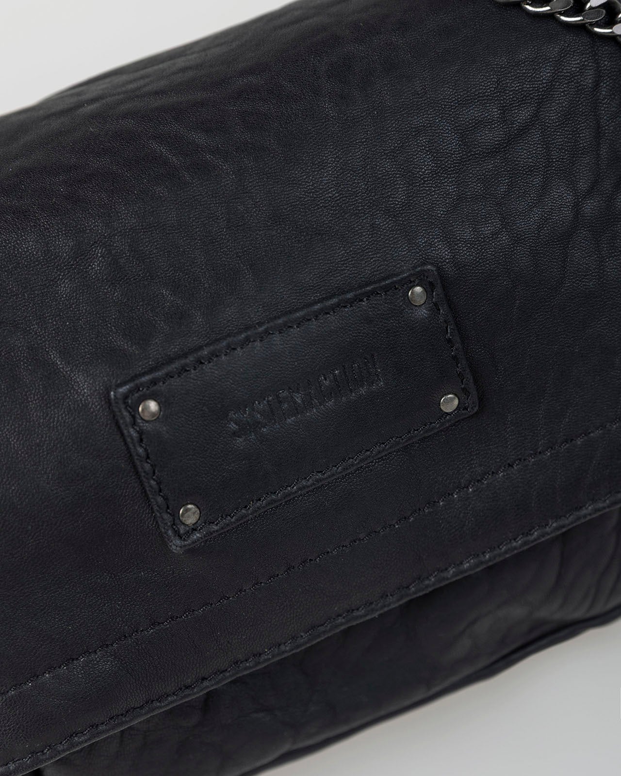 Studded leather bag