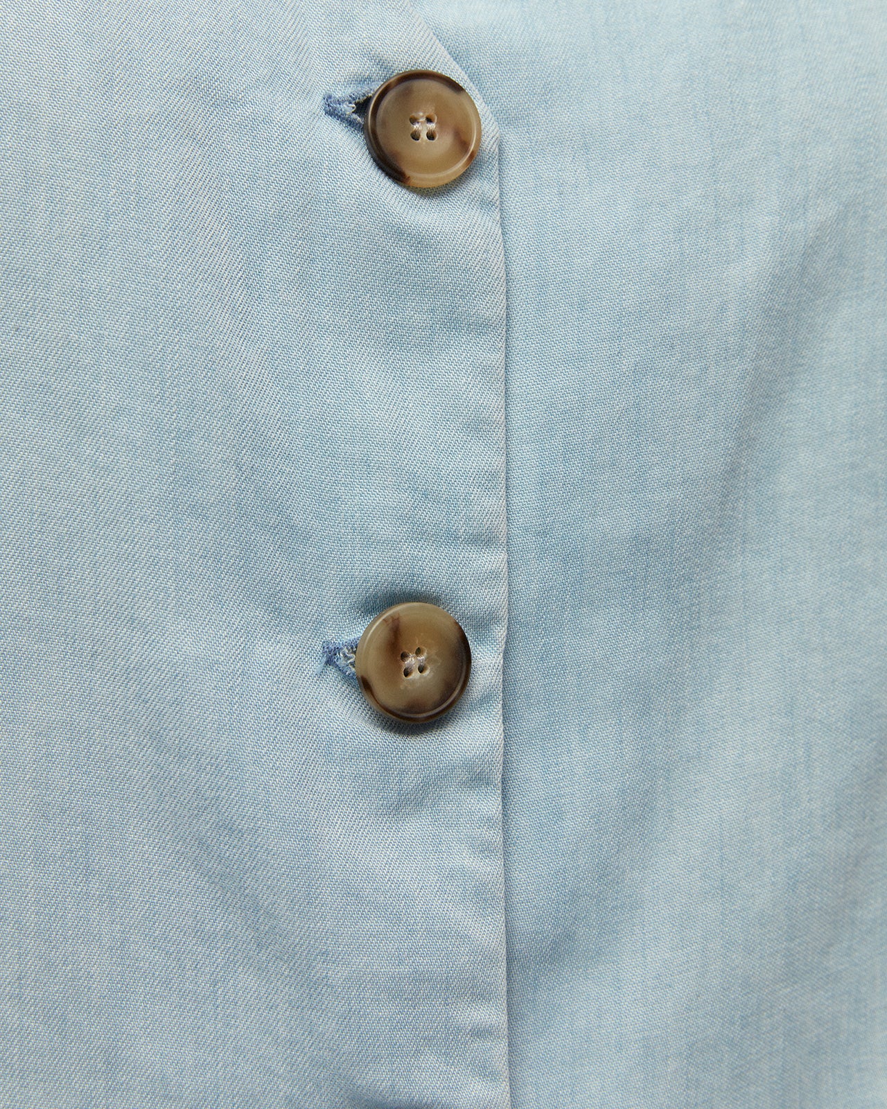 Gilet effet denim