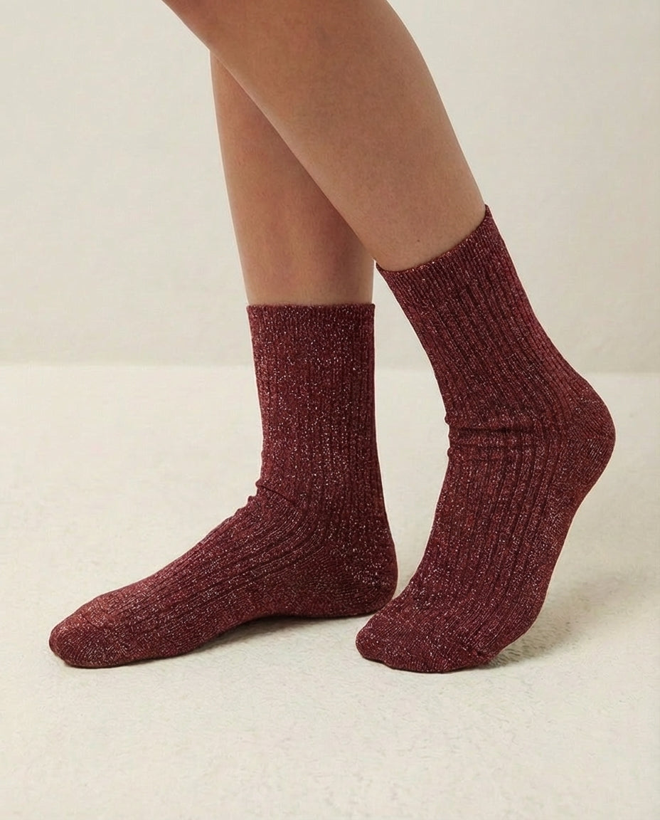 Chaussette lurex