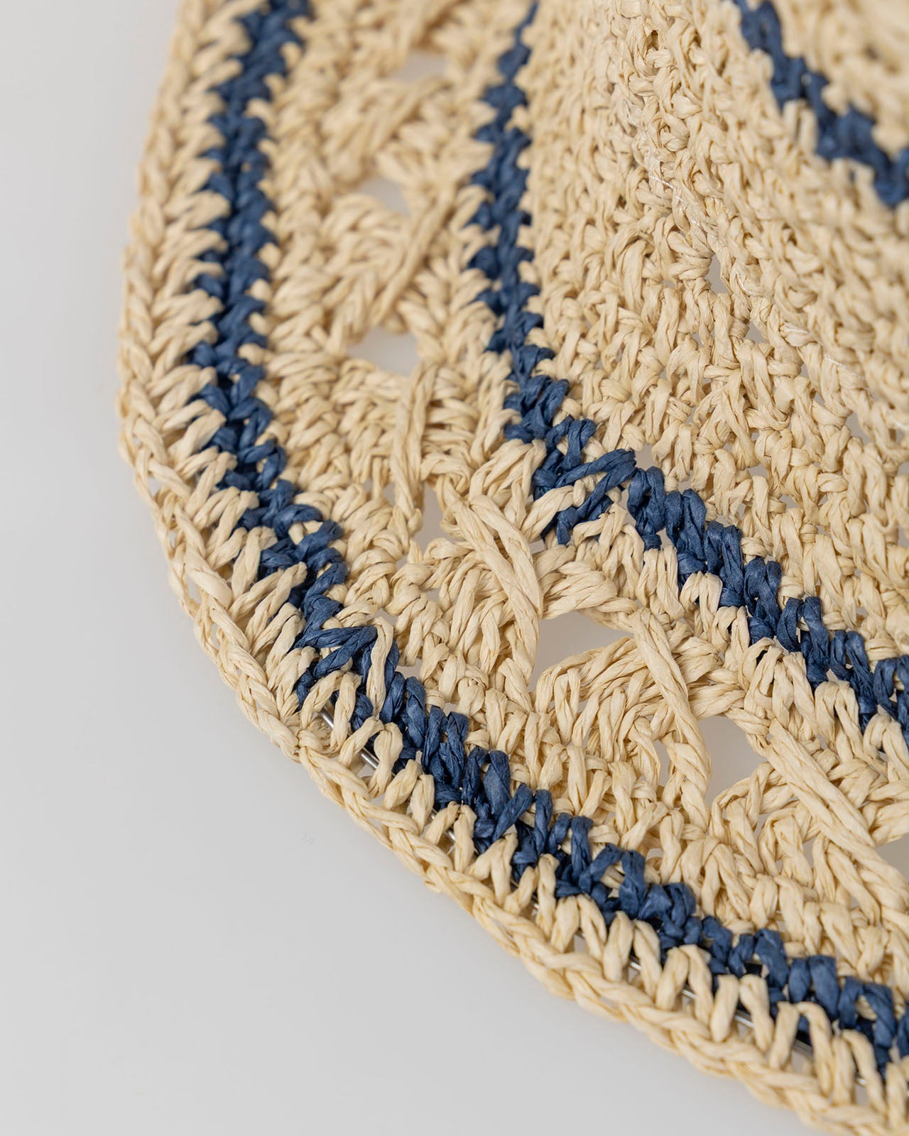 Striped detail beanie
