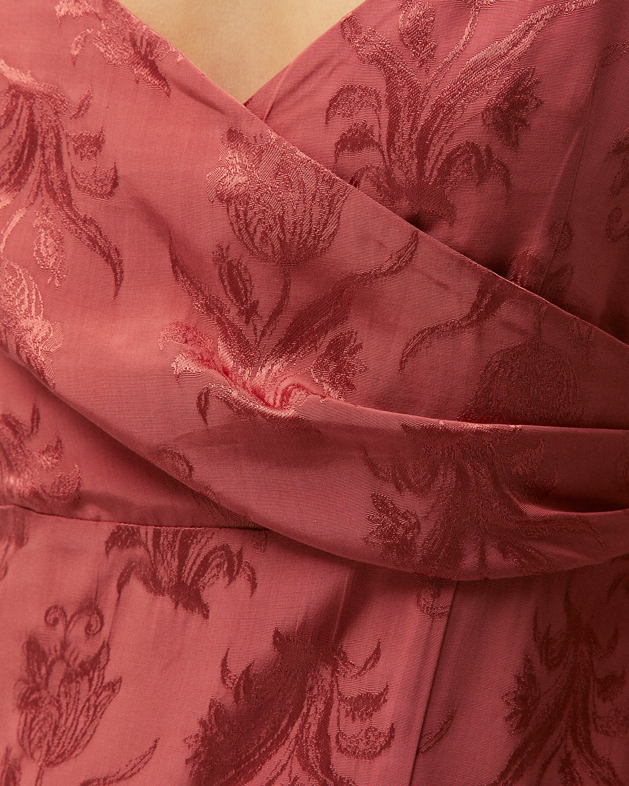 Vestido largo jacquard
