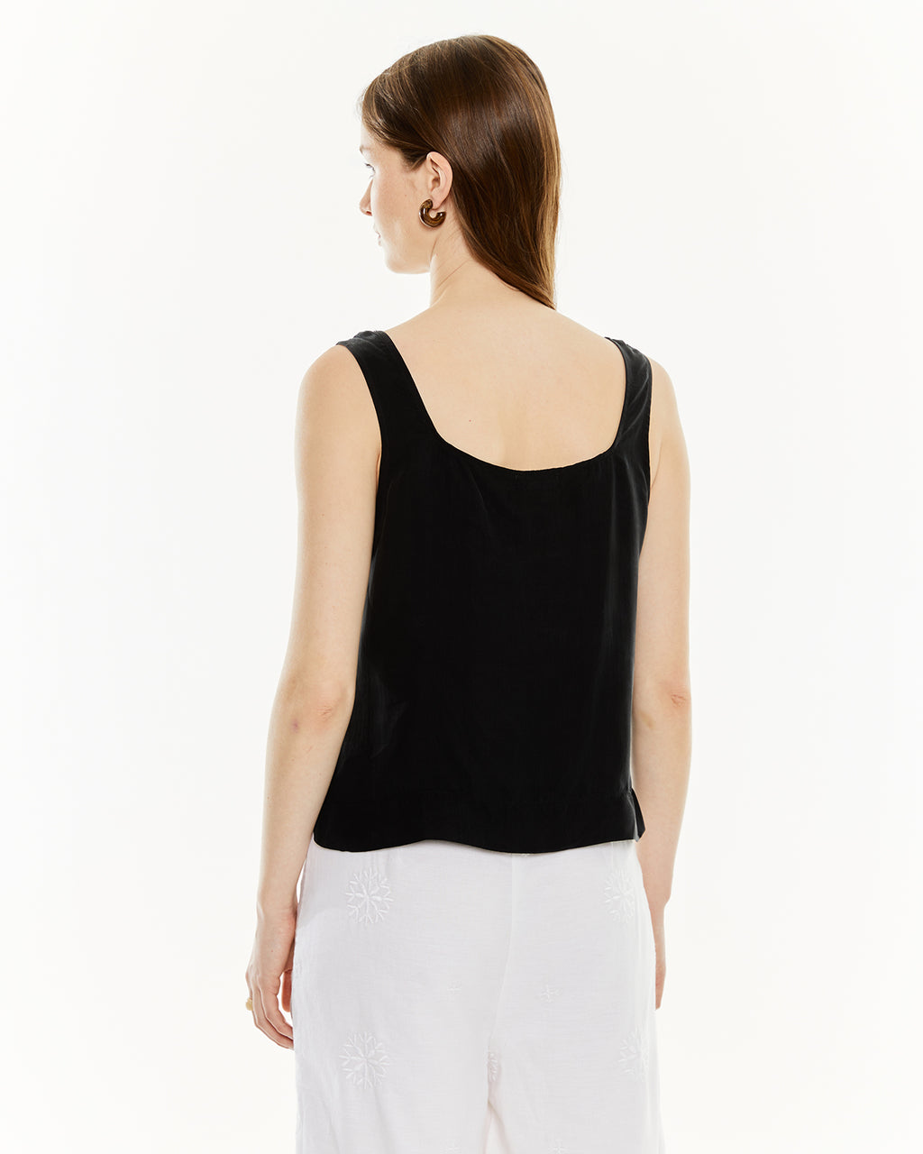 Strappy top with cupro fabric