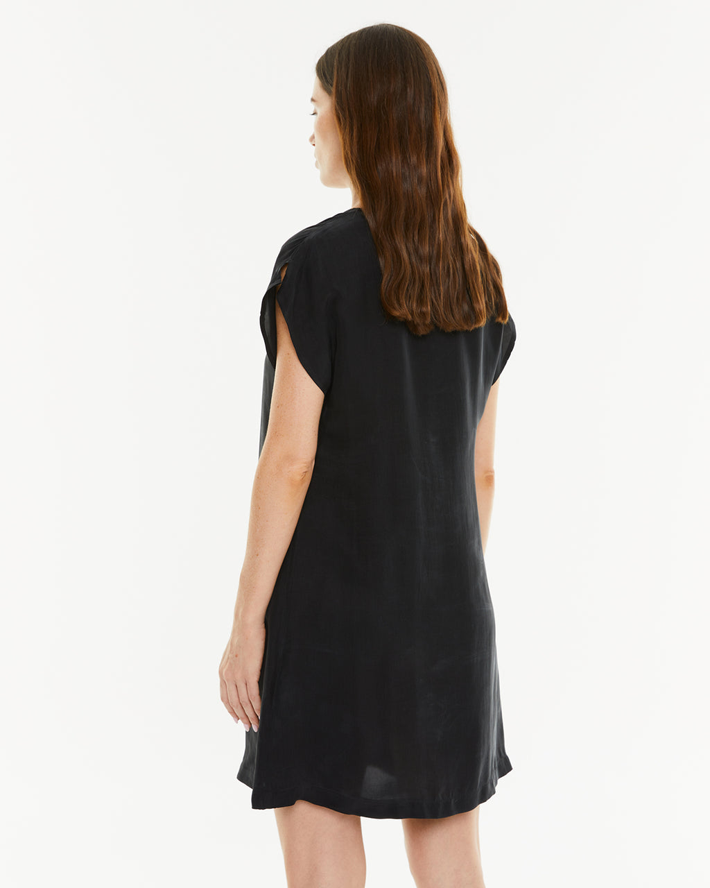 Vestido corto cupro