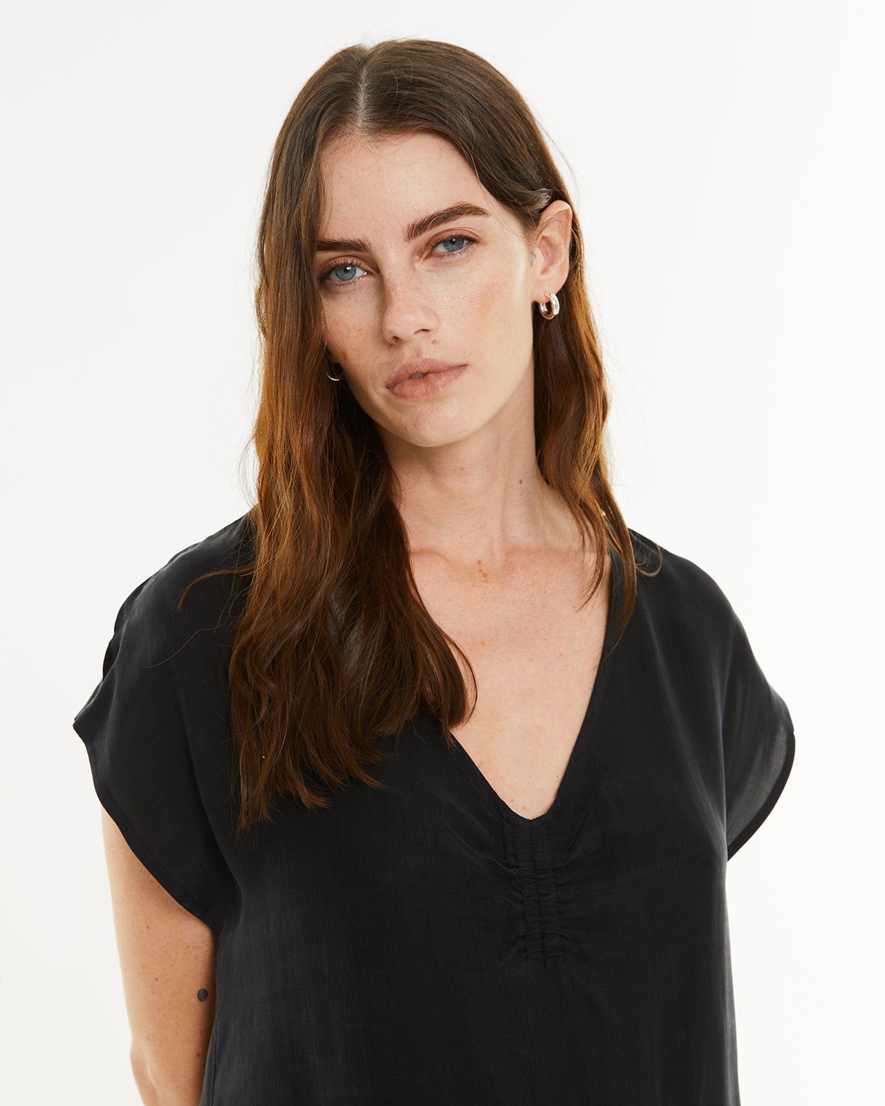 Short cupro dress