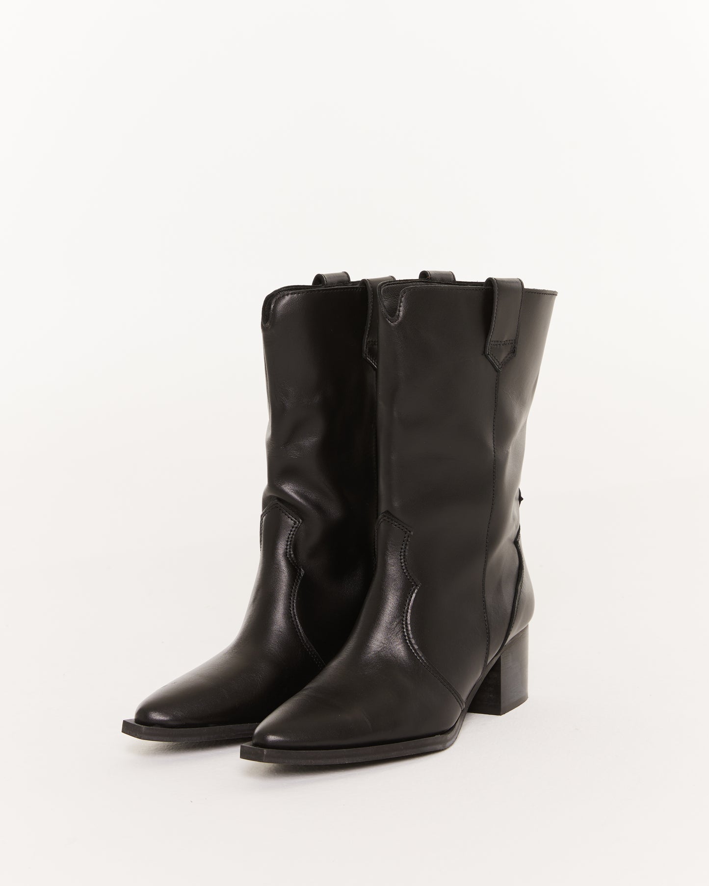 bottes de cowboy noires