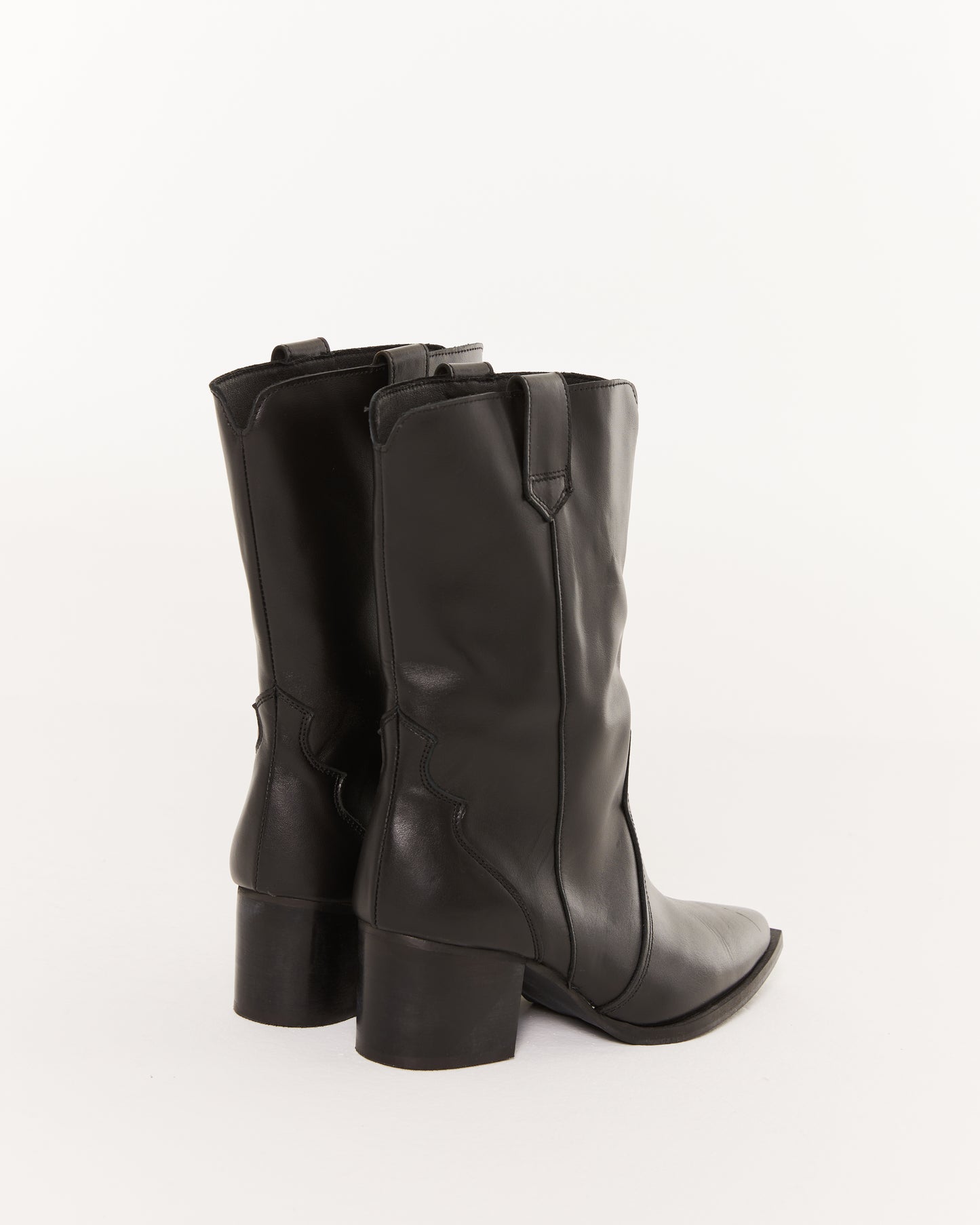 bottes de cowboy noires