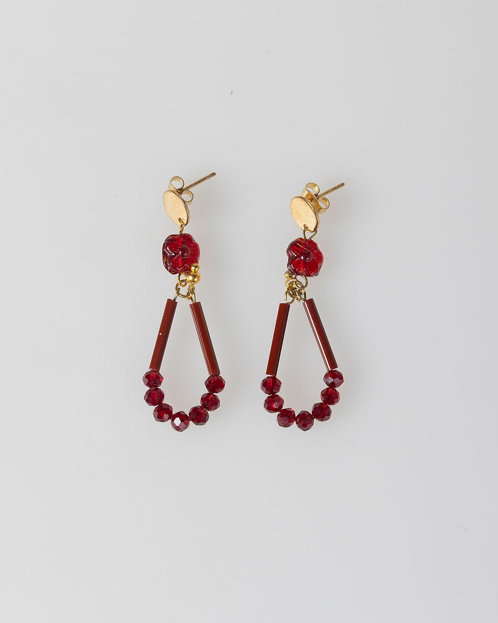 Pendientes rojos