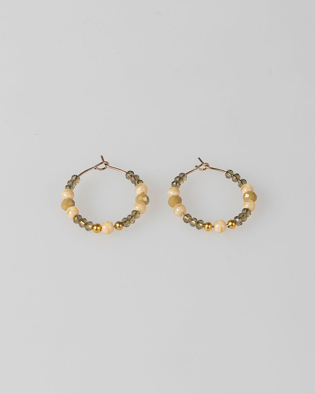 Pendientes aro con abalorios