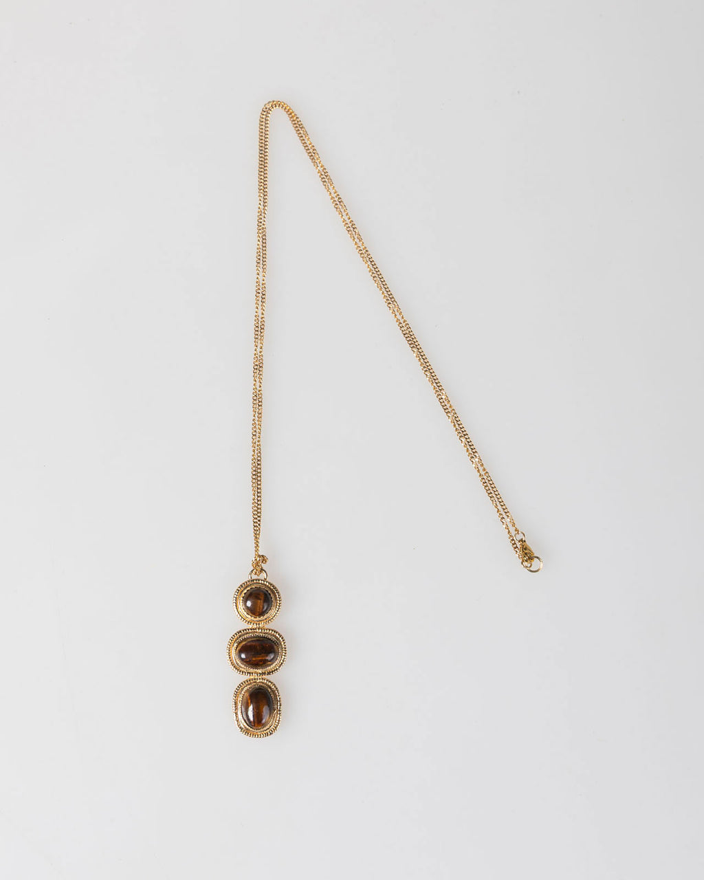 Collar largo 3 piedras