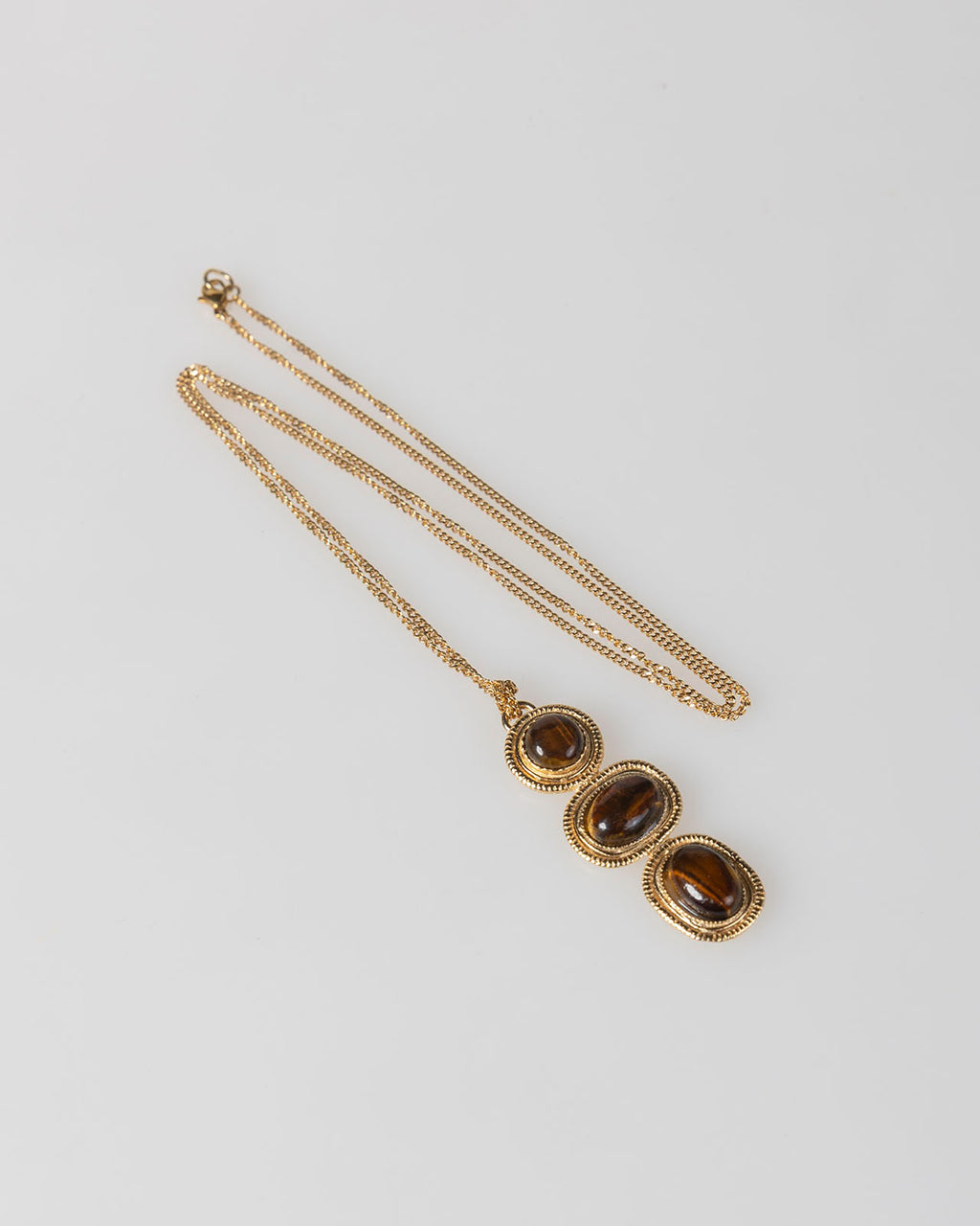Collar largo 3 piedras