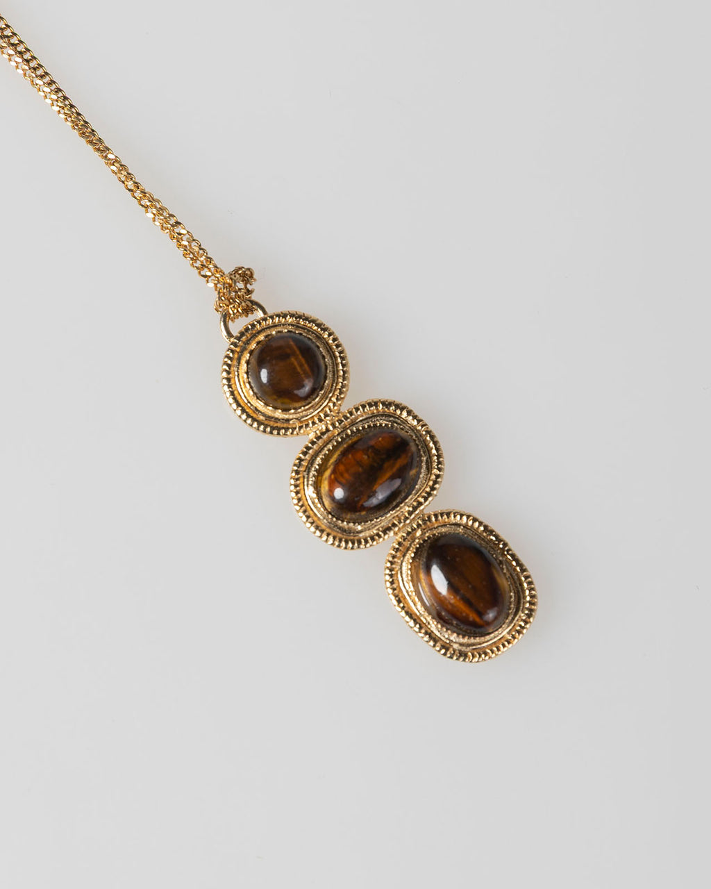 Collar largo 3 piedras