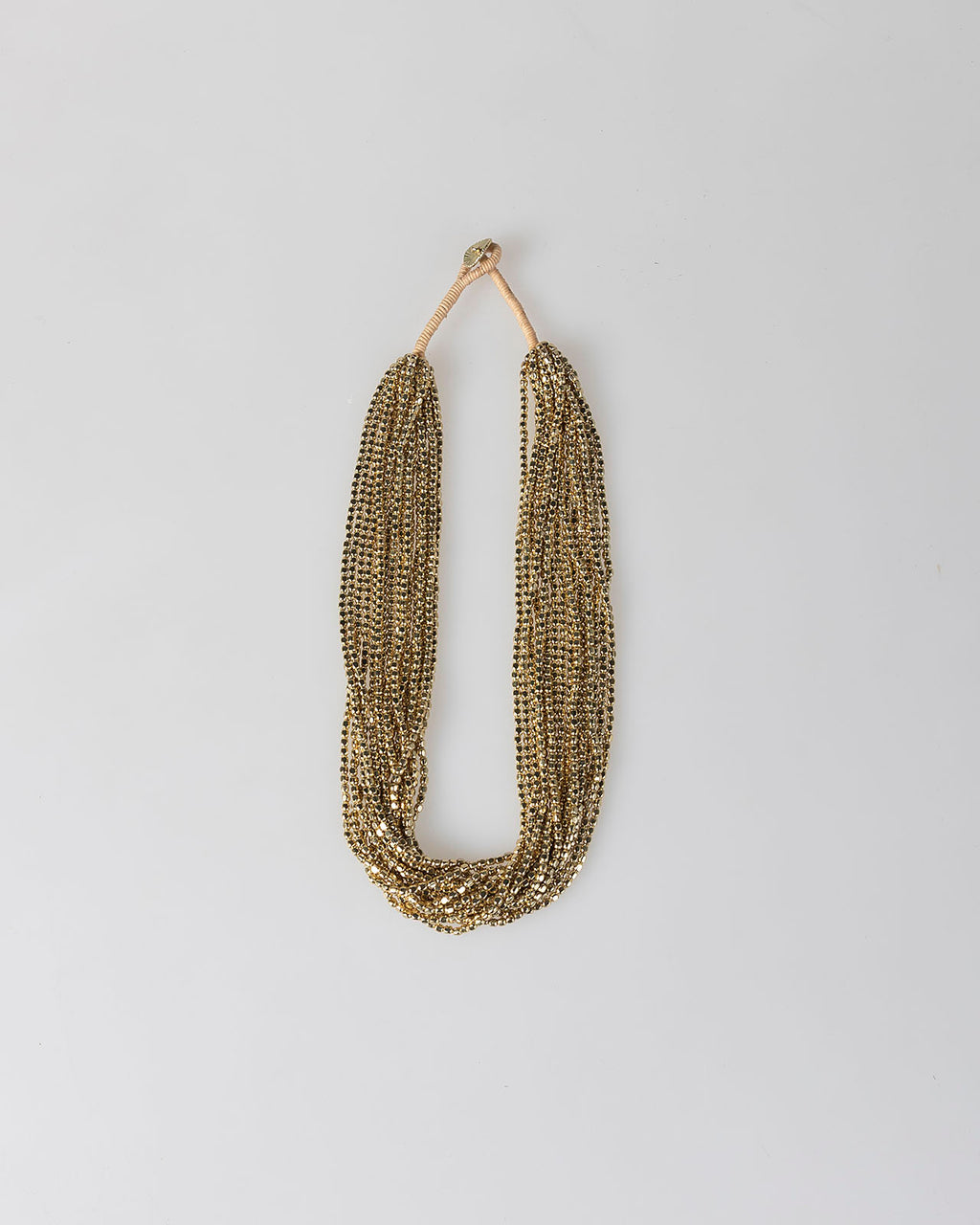 Collar abalorios oro