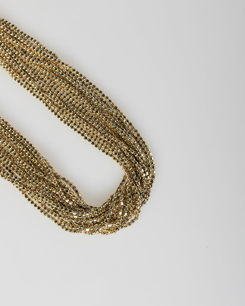 Collar abalorios oro