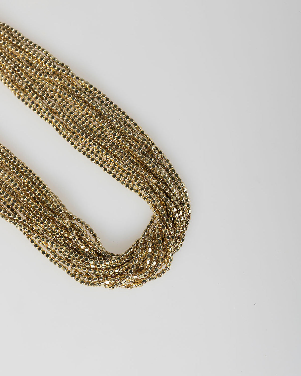 Collar abalorios oro