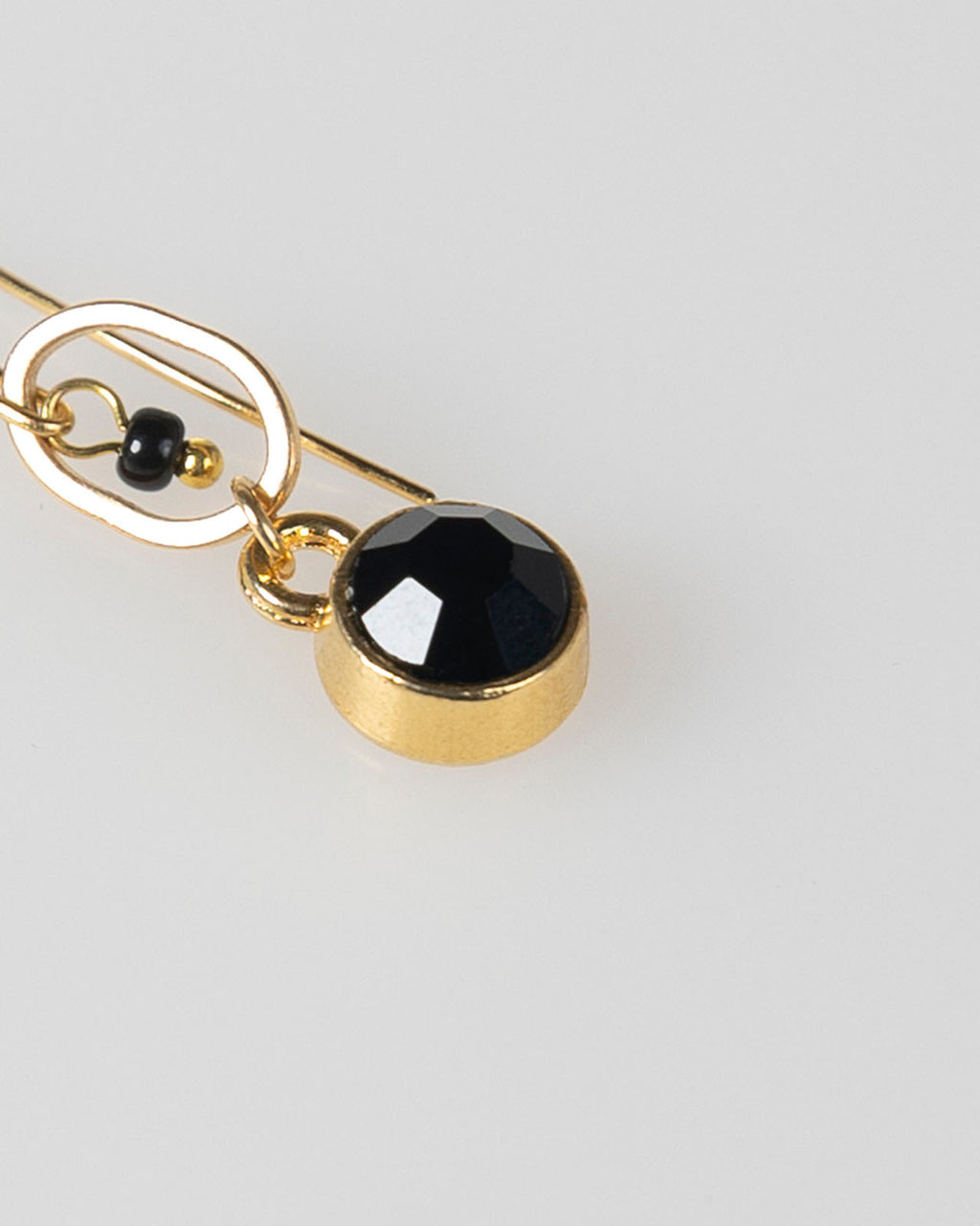 Pendientes piedra negra