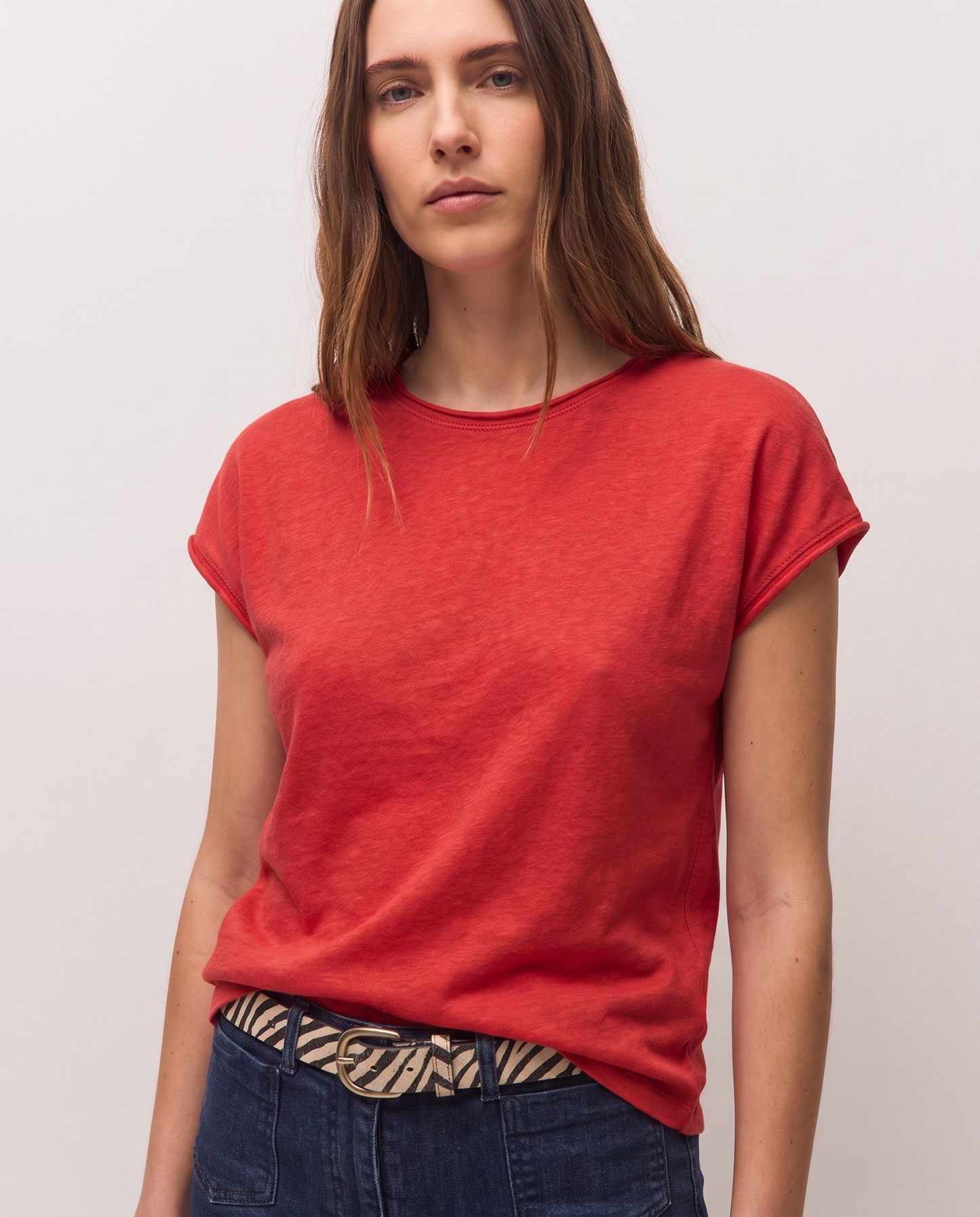 Camiseta manga corta con lúrex