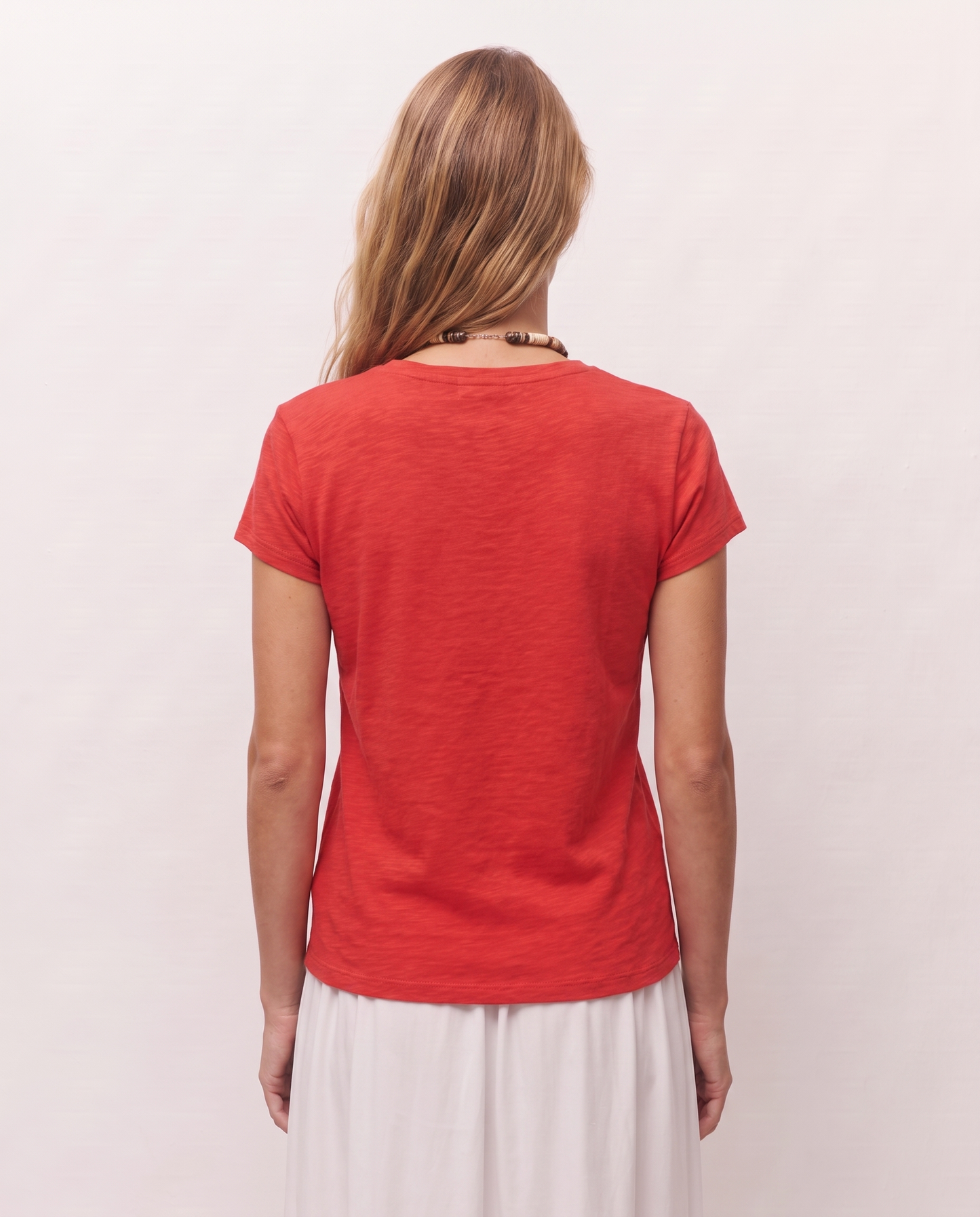 Camiseta manga corta con tejido de Flamé