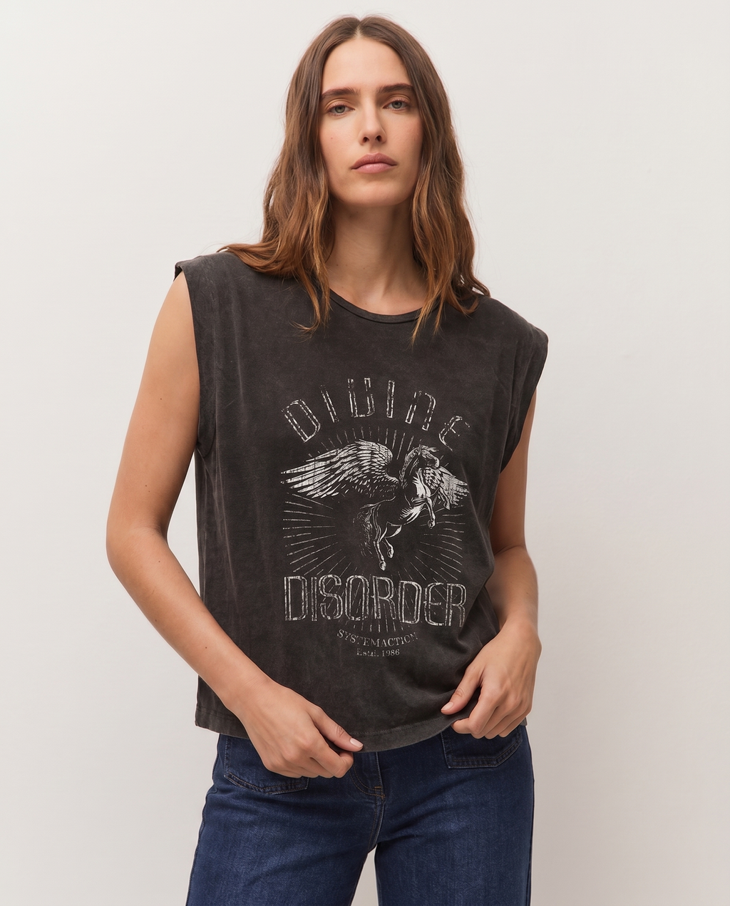 Camiseta print tirantes