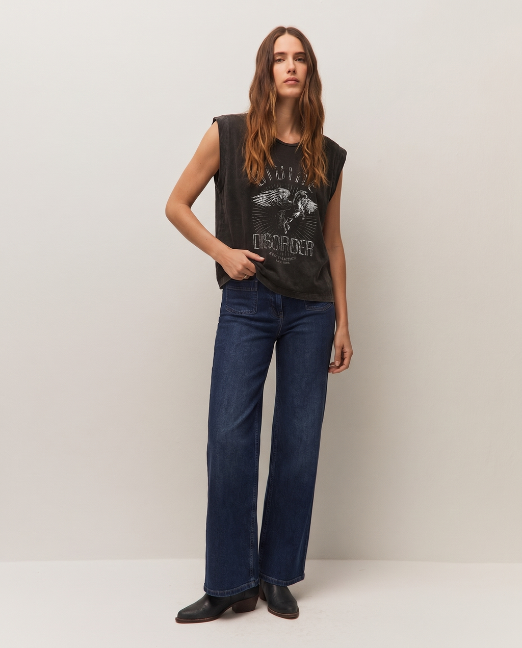 Camiseta print tirantes