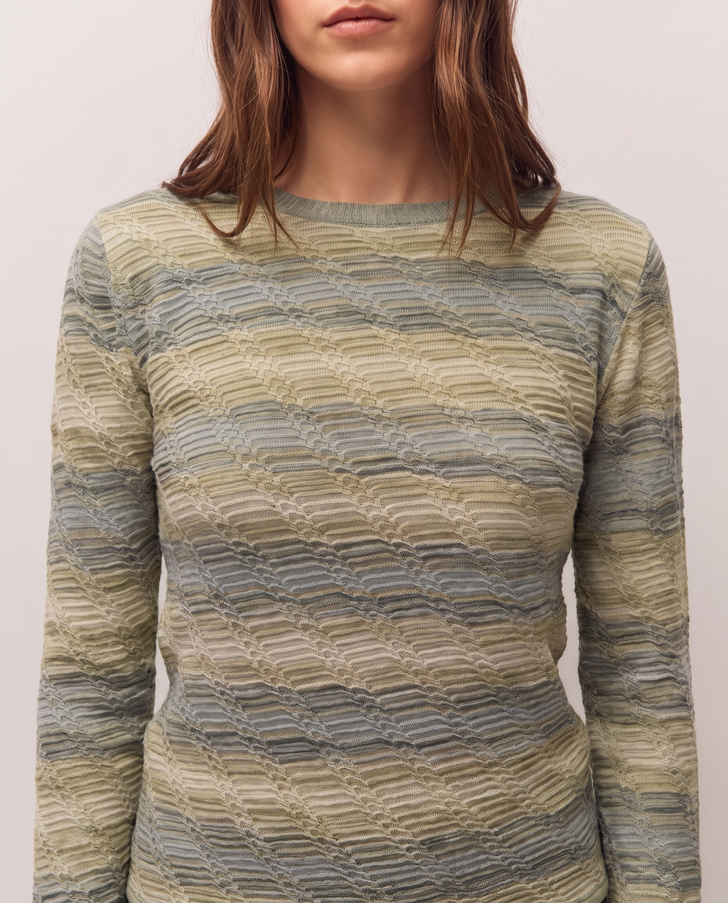 Jersey listado de jacquard
