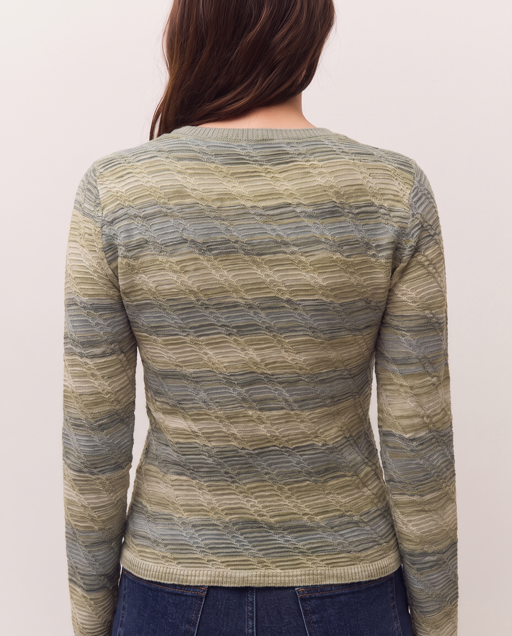 Jersey listado de jacquard