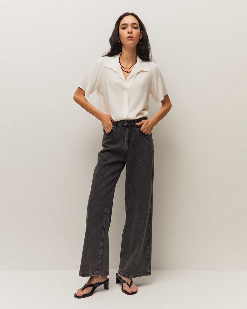 Pantalón denim fluido