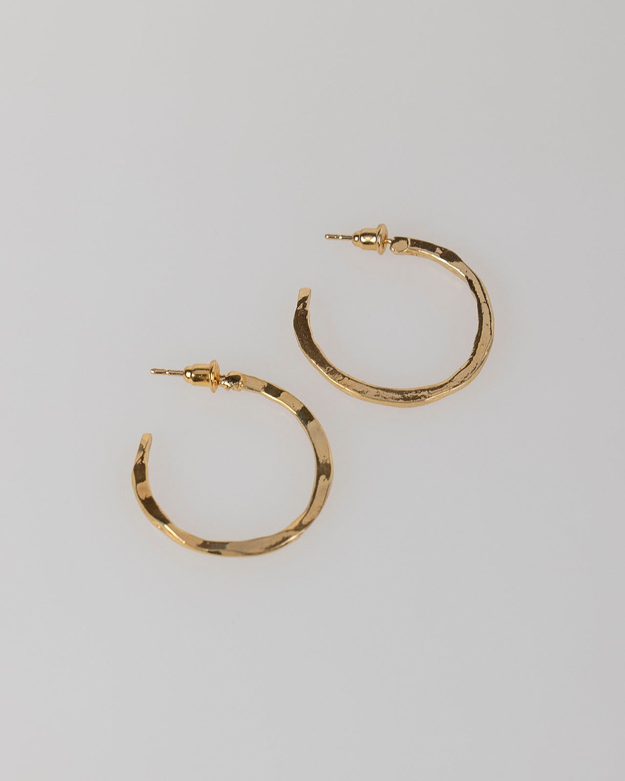 Gold hoop earrings