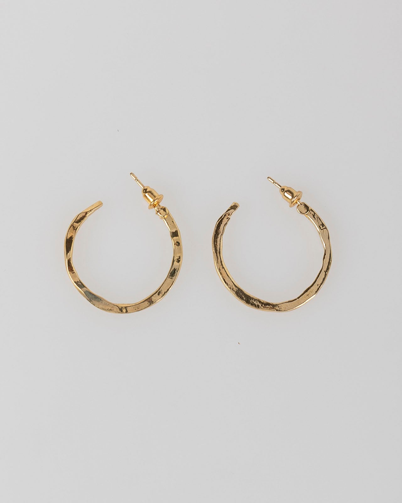 Gold hoop earrings