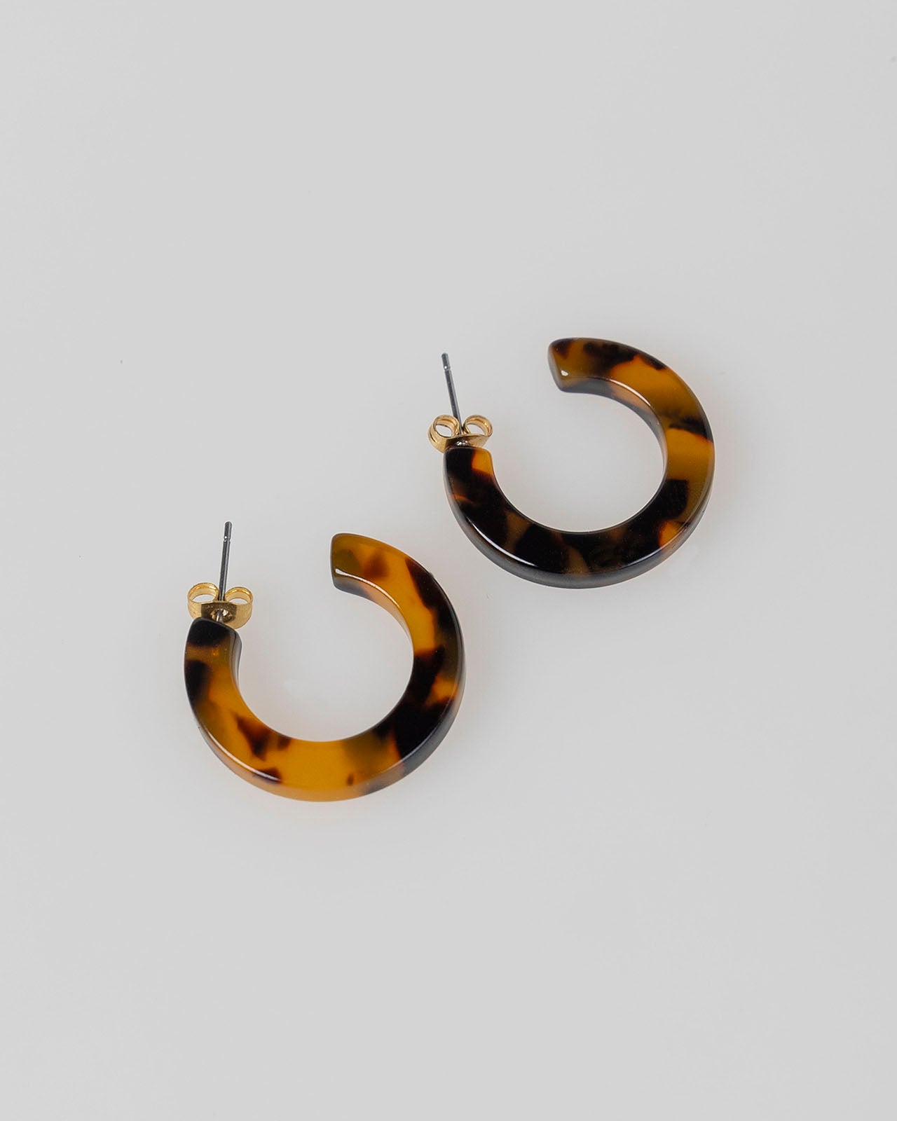 Brown hoop earrings