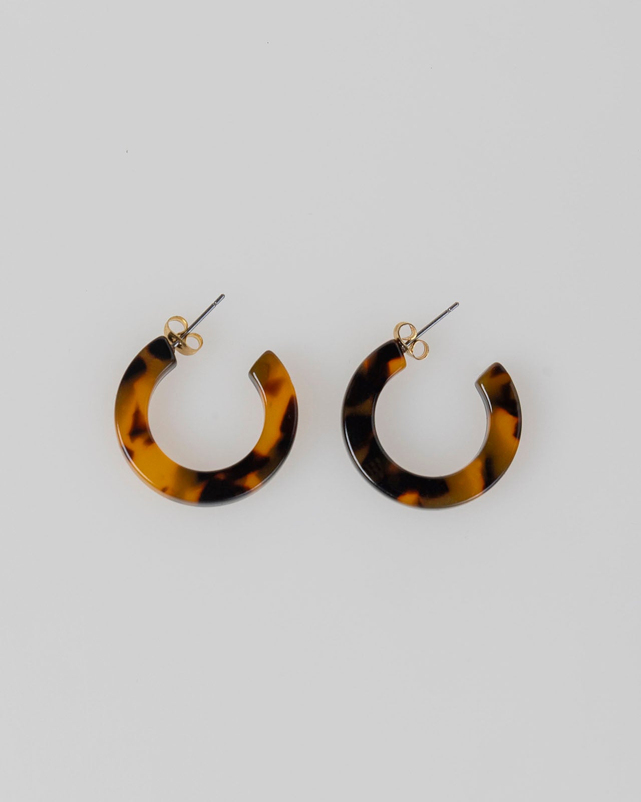 Brown hoop earrings
