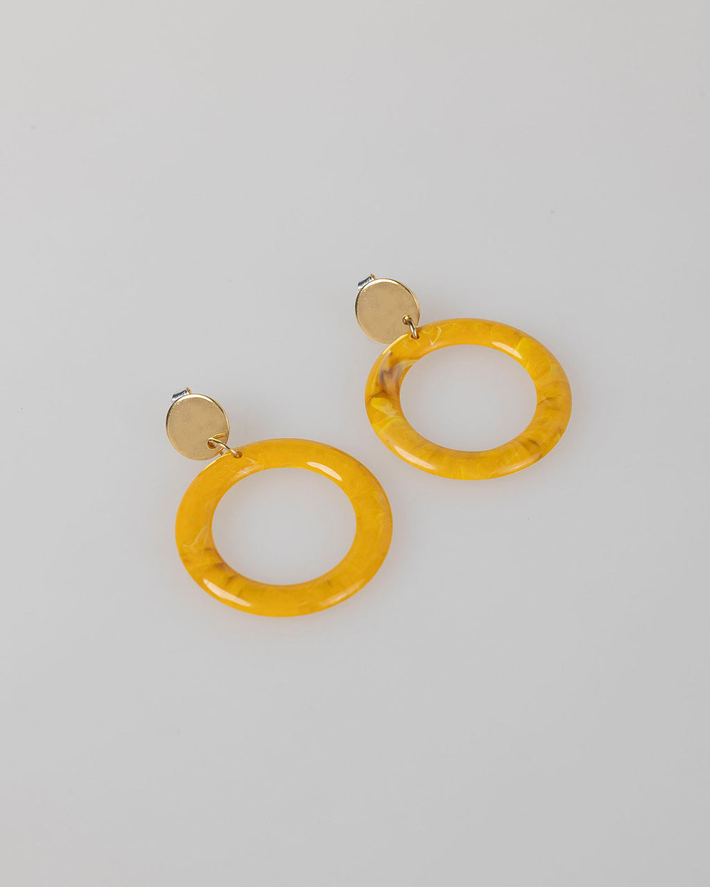 Yellow earrings