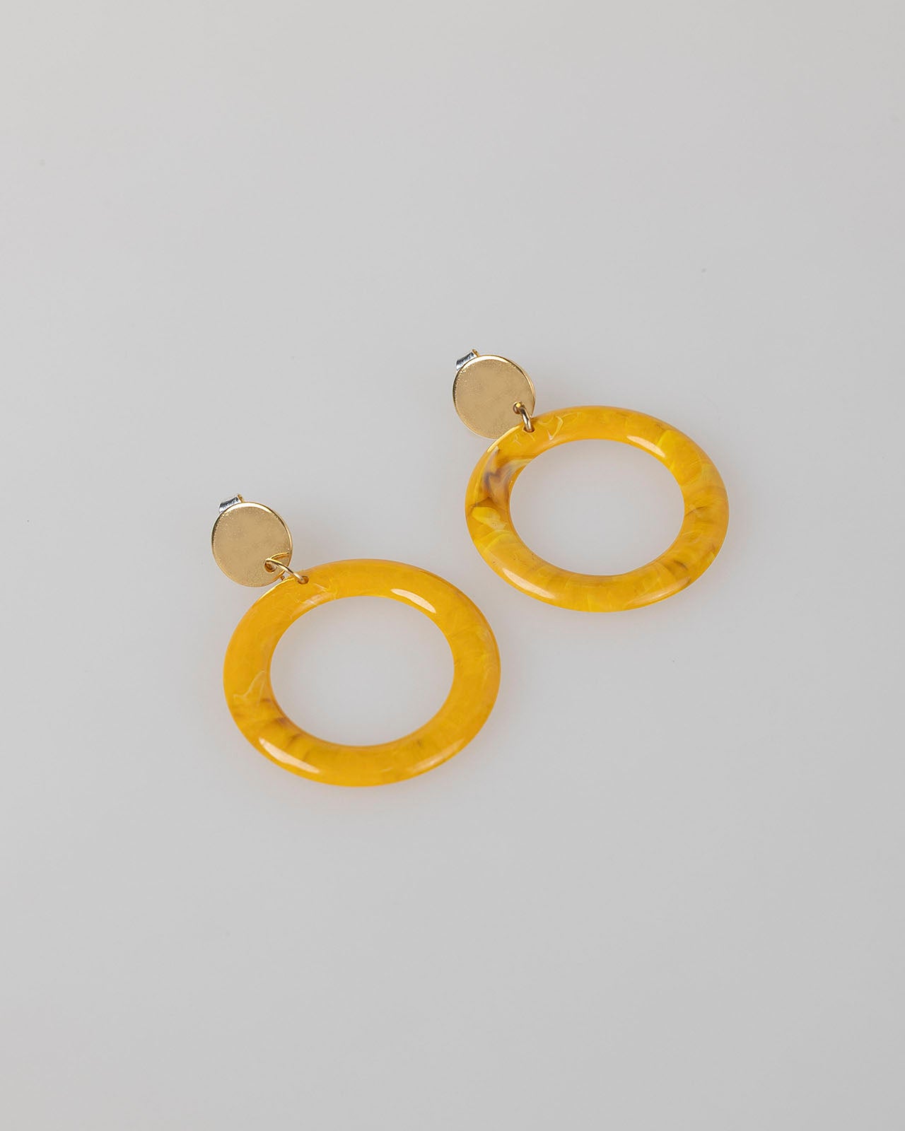 Yellow earrings