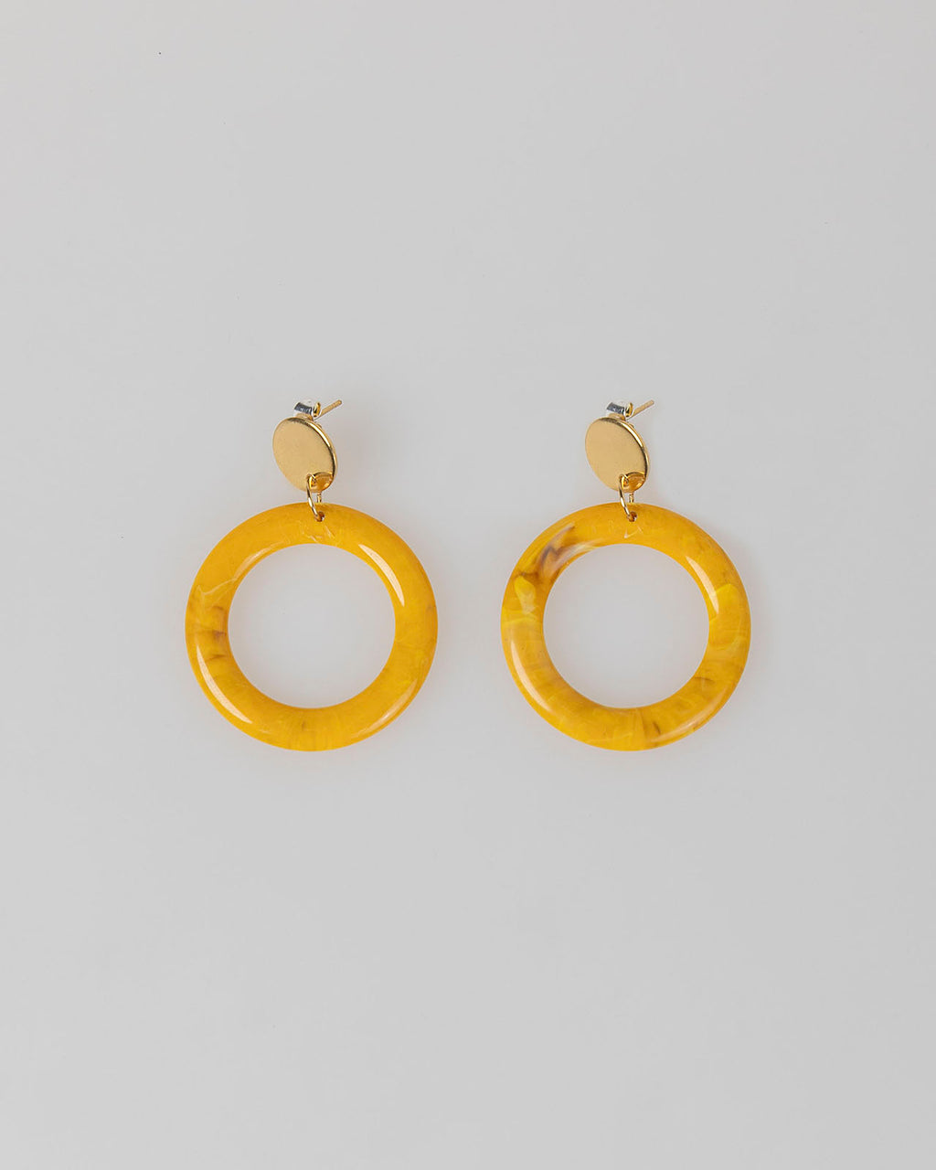 Yellow earrings