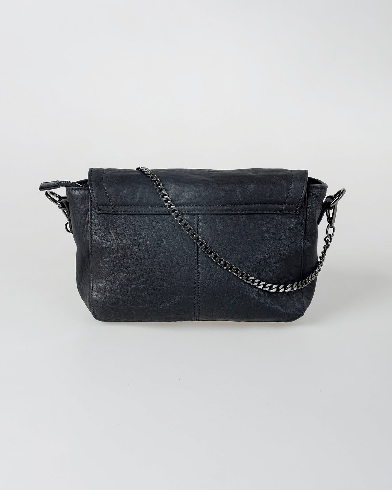 Studded leather bag