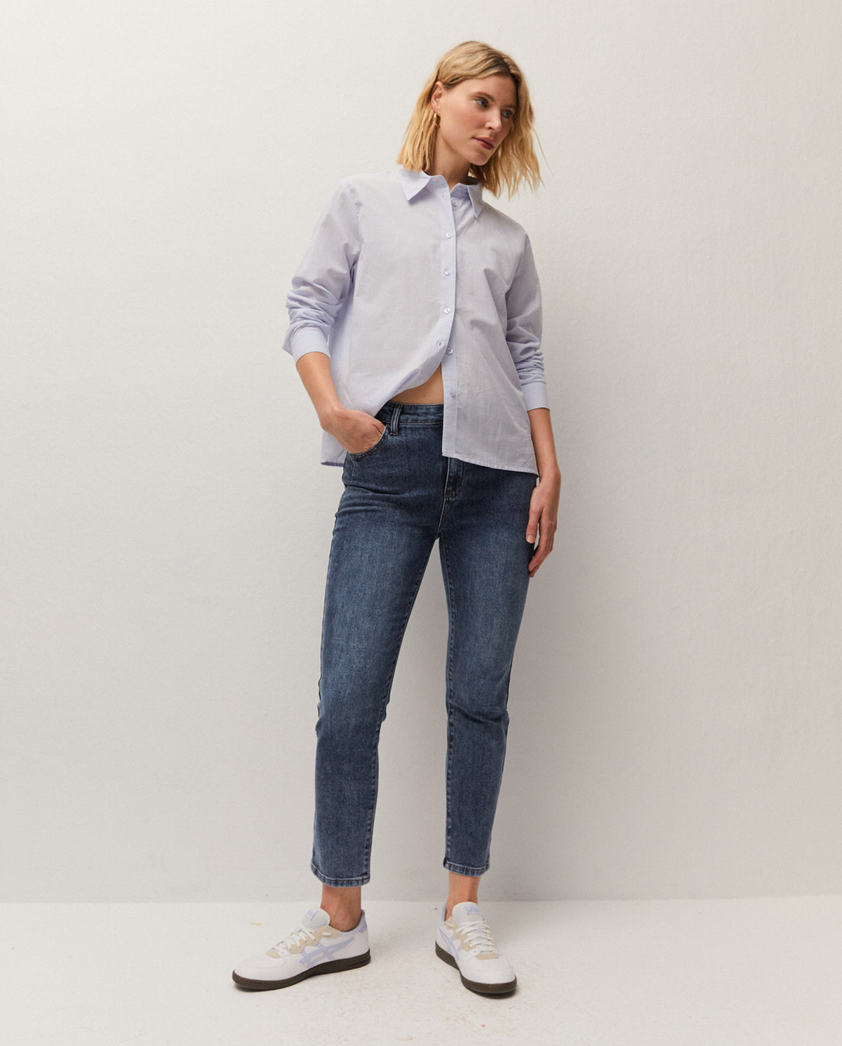 Camisa chambray