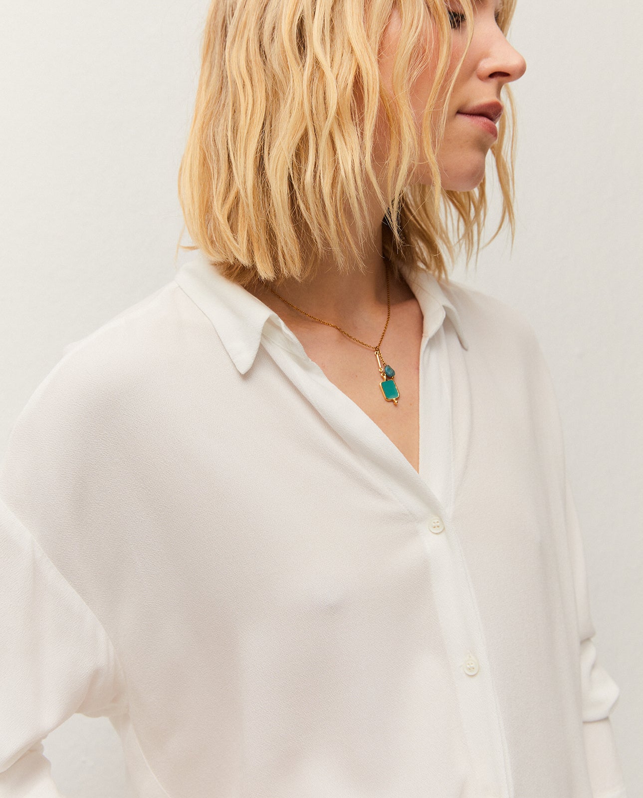 Chemise basique à col chemise
