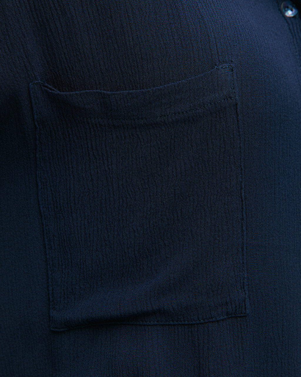 Camisa bambula bolsillos