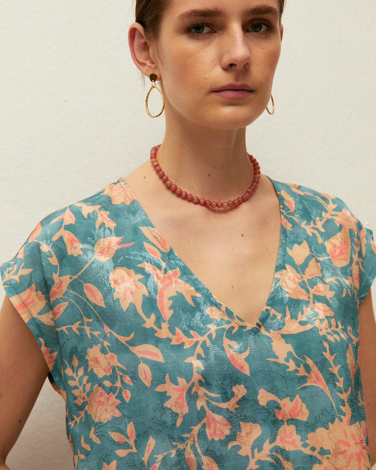 Chemise à manches courtes imprimée