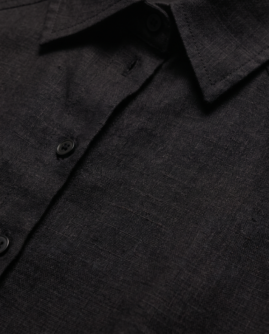 Camisa lino escote camisero