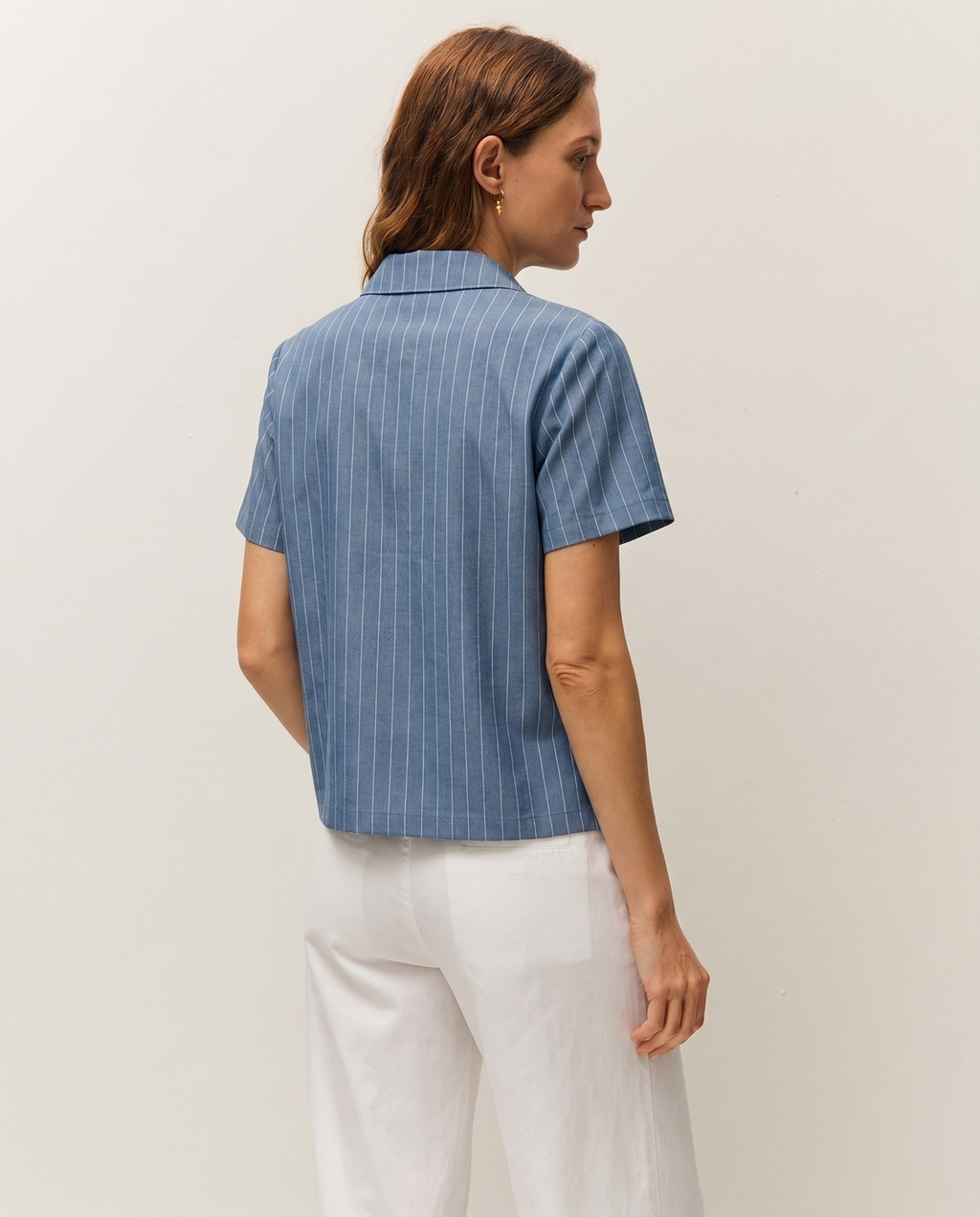 Camisa fluida raya diplomatica