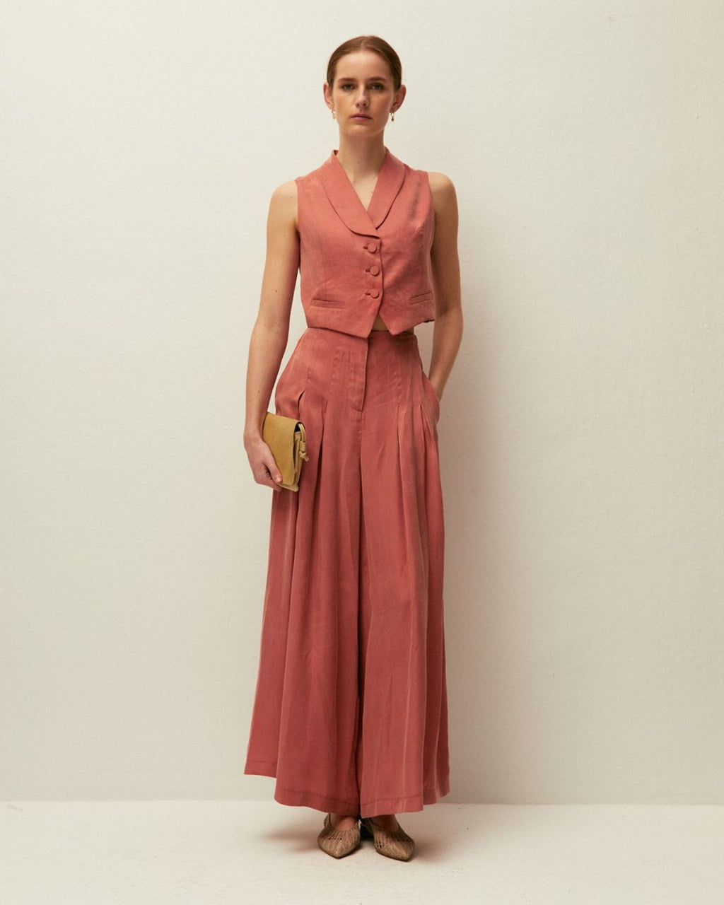 Chaleco fiesta tencel