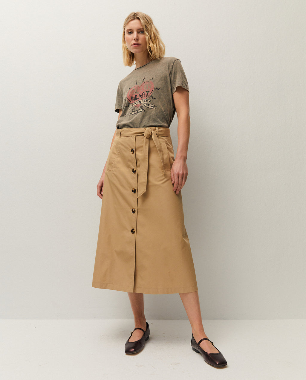 T-shirt à imprimé cœur
