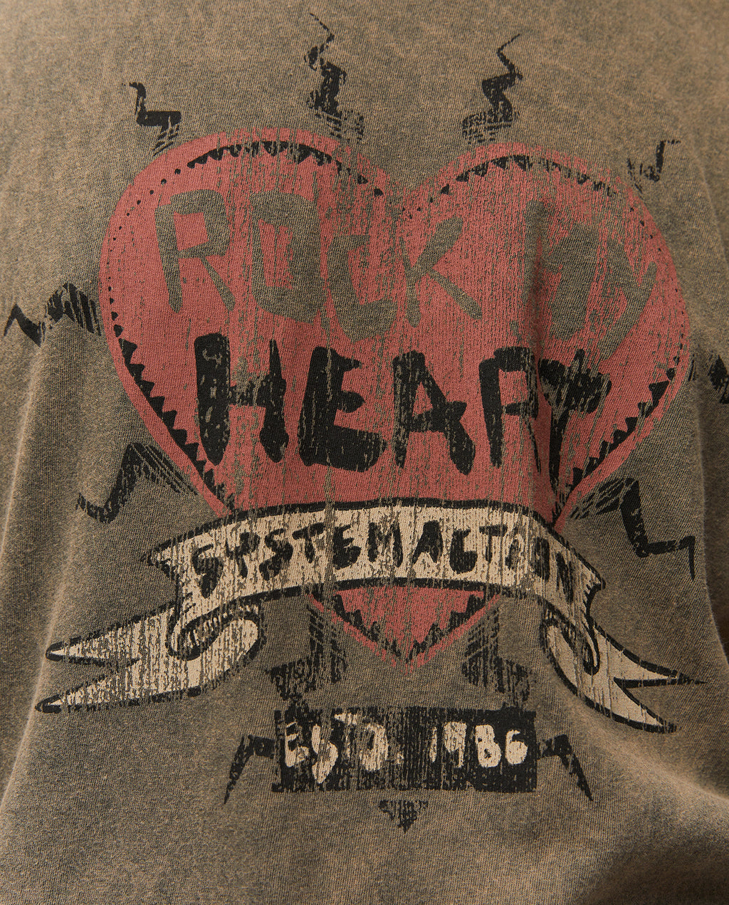 T-shirt à imprimé cœur