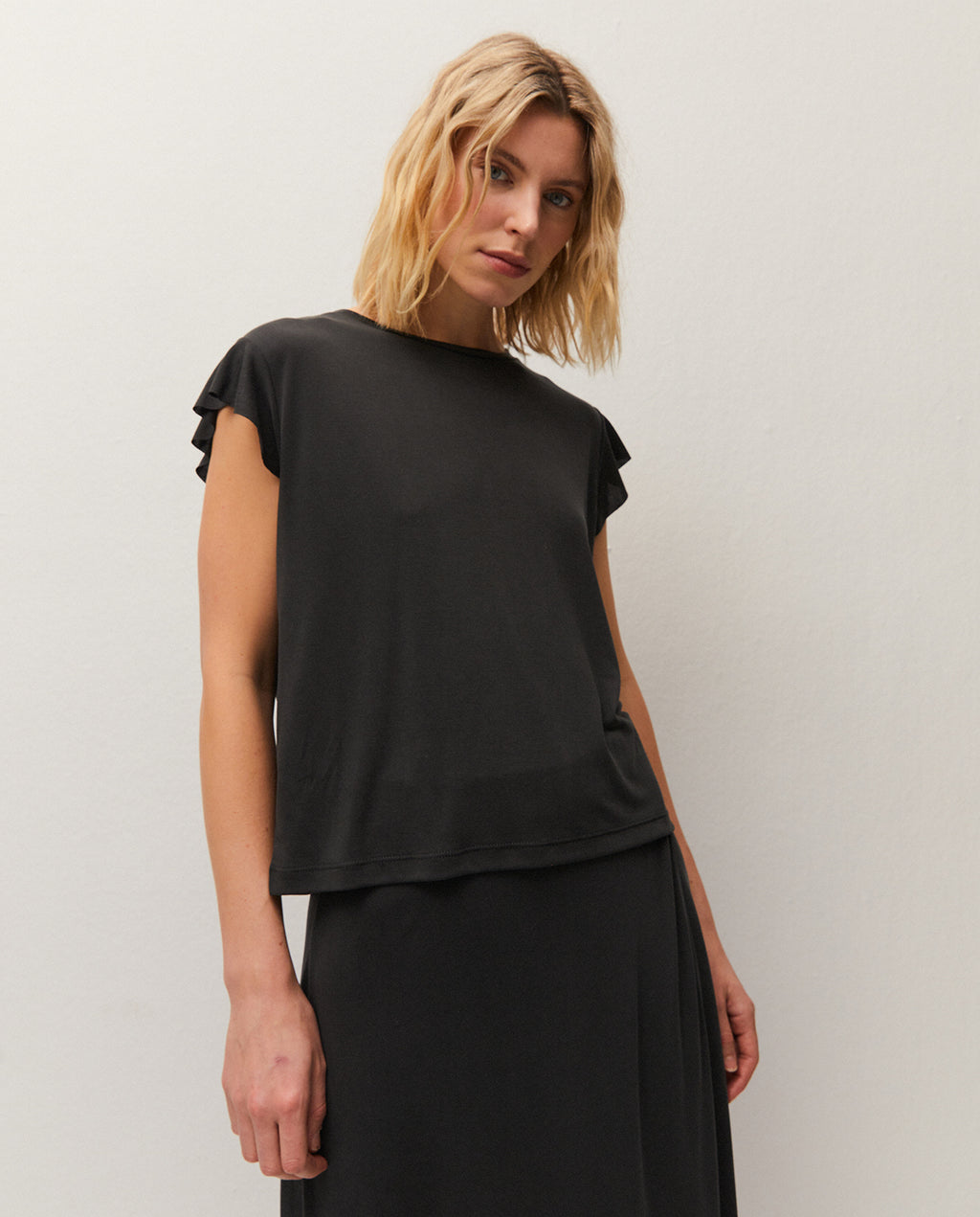 t-shirt à volants