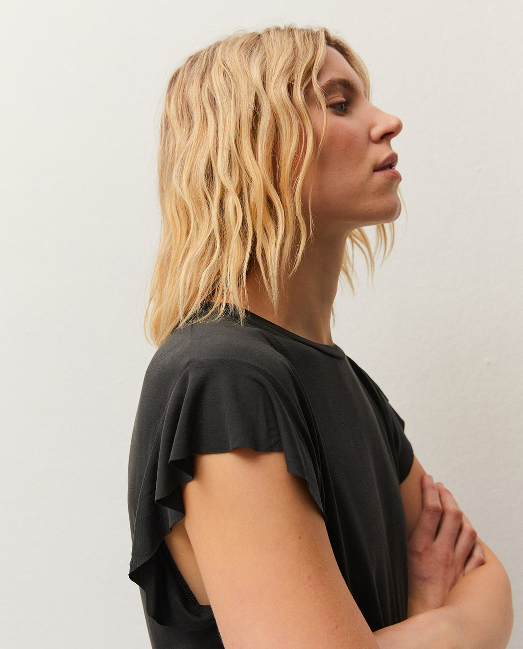t-shirt à volants