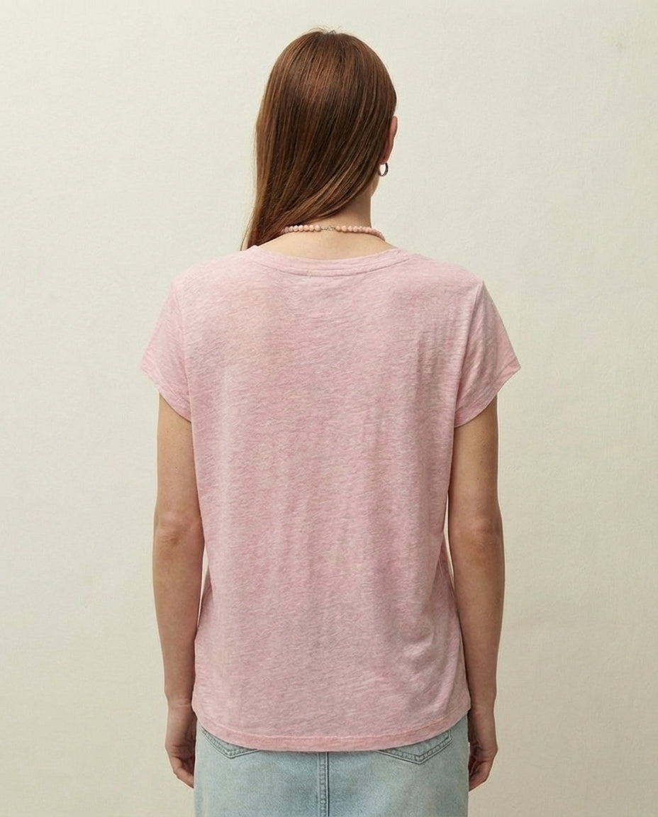 T-shirt with contrast thread detail